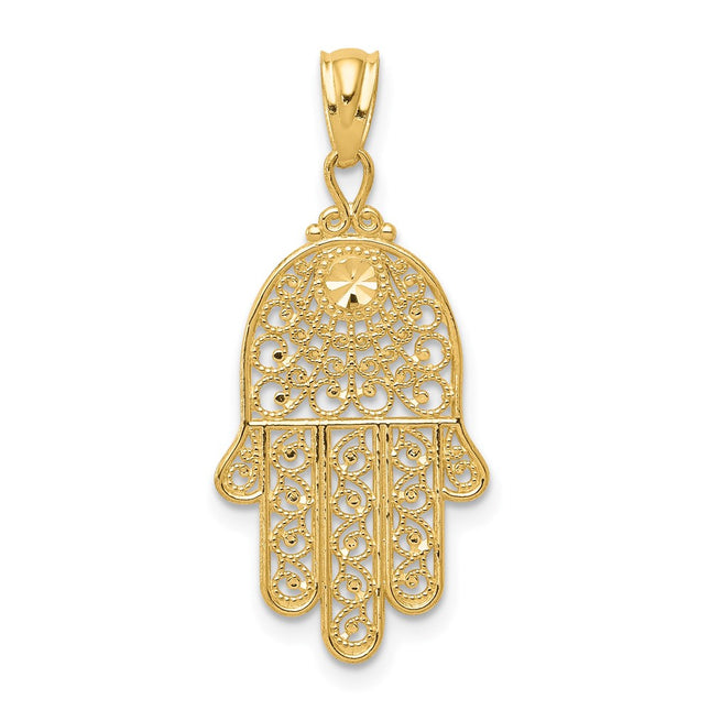 14k Yellow Gold Pendants Style XR1398 - Classique Jewelry Inc.