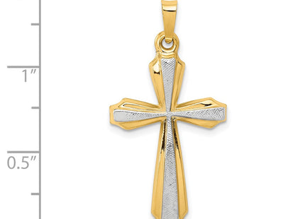 14k Yellow & Rhodium Pendants Style XR1424 - Classique Jewelry Inc.