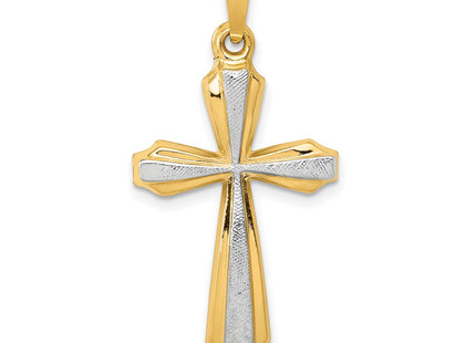 14k Yellow & Rhodium Pendants Style XR1424 - Classique Jewelry Inc.