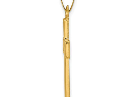 14k Brushed and Polished Latin Cross Pendant (Style XR1432)