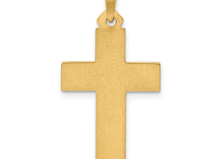 14k Brushed and Polished Latin Cross Pendant (Style XR1432)