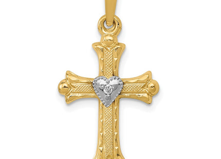 14k Yellow & Rhodium Pendants Style XR1464 - Classique Jewelry Inc.