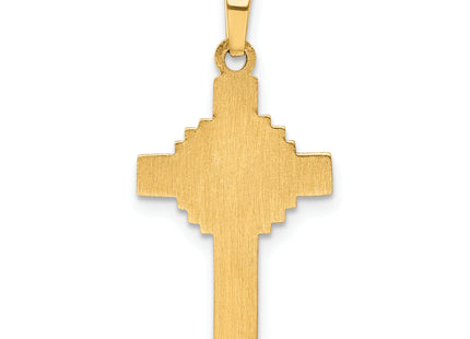14k Polished Celtic Cross Pendant, 27 x 13mm