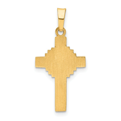 14K Polished Celtic Cross Pendant, 27 x 13mm