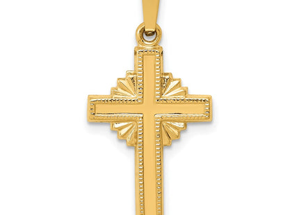 14K gold cross pendant