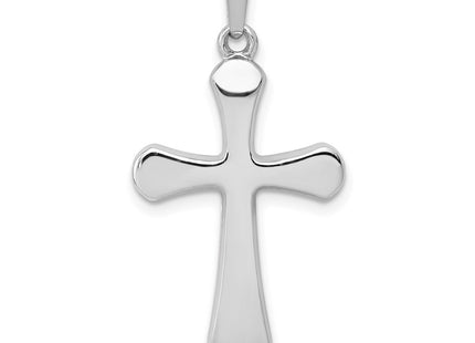 14K white gold cross pendant
