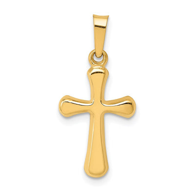 14K gold cross pendant