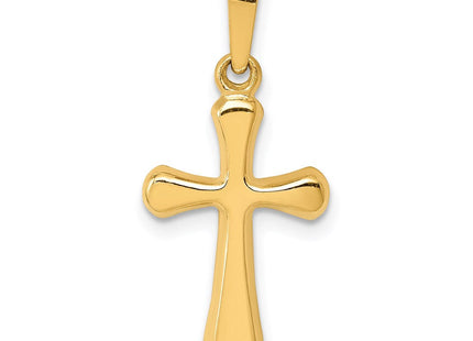 14K gold cross pendant