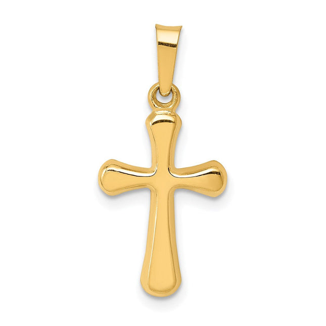 14K gold cross pendant
