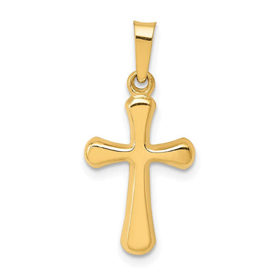 14K gold cross pendant