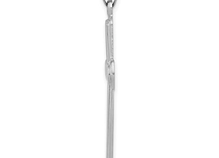 14k White Gold Polished Latin Cross Pendant (Style XR1563)