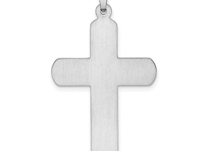 14k White Gold Polished Latin Cross Pendant (Style XR1563)