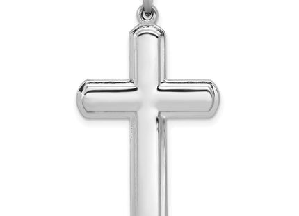 14k White Gold Polished Latin Cross Pendant (Style XR1563)