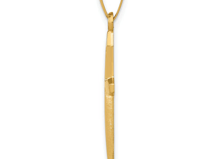 14k Polished Passion Cross Pendant