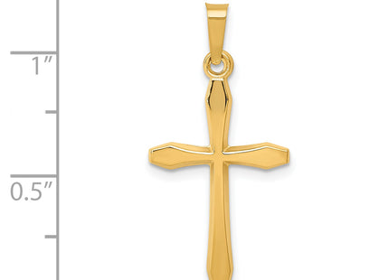 14k Polished Passion Cross Pendant
