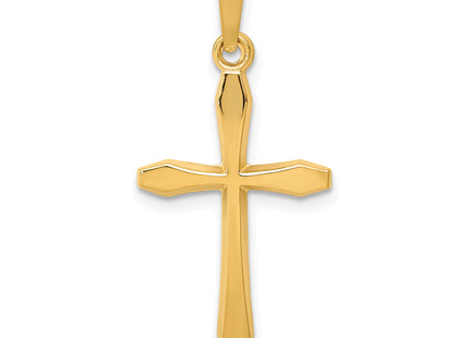 14k Polished Passion Cross Pendant