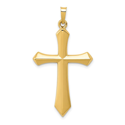 14K gold cross pendant