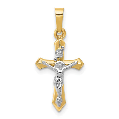 14K gold crucifix pendant