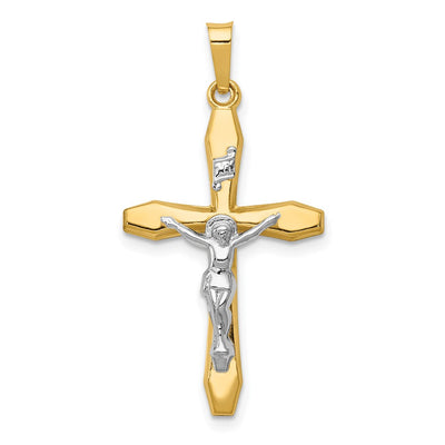 14K gold crucifix pendant