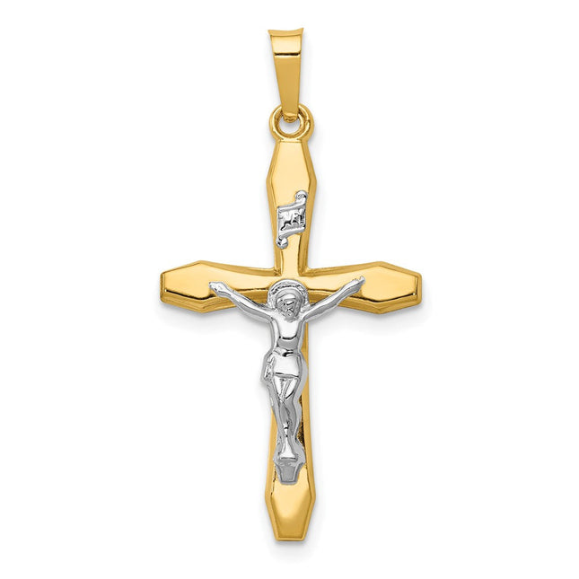 14K gold crucifix pendant