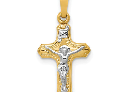 14K gold crucifix pendant