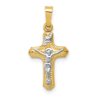 14K gold crucifix pendant