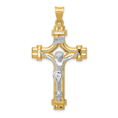 14K gold crucifix pendant