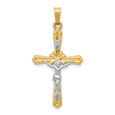 14K gold crucifix pendant
