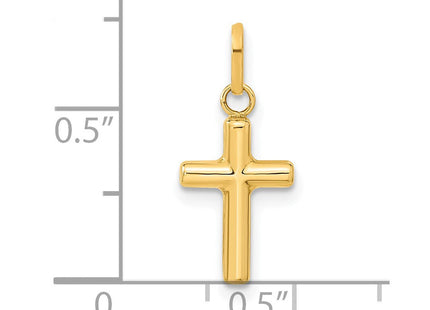 14k Hollow Cross Pendant (Style XR165)