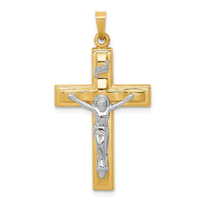 14K gold crucifix pendant