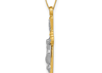 14k Two-tone Pendants Style XR1653 - Classique Jewelry Inc.