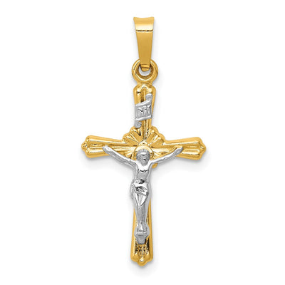 14K gold crucifix pendant