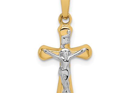 14k Yellow & Rhodium Pendants Style XR1655 - Classique Jewelry Inc.