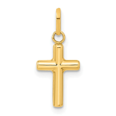 14K gold cross pendant