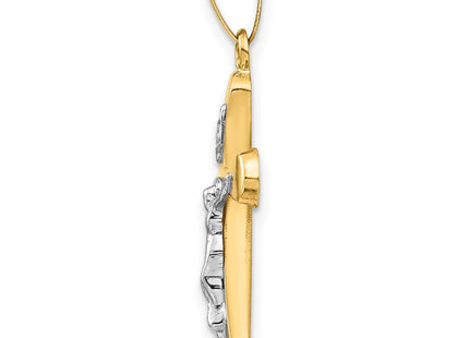 14k Two-tone Pendants Style XR1662 - Classique Jewelry Inc.