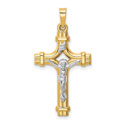 14K gold crucifix pendant