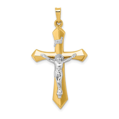 14K gold crucifix pendant