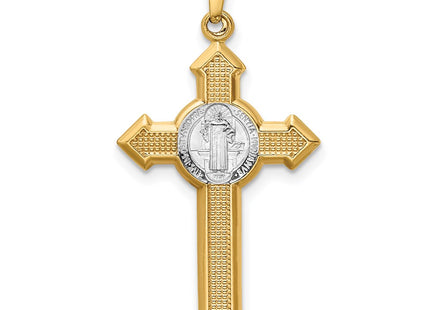 14k Yellow & Rhodium Pendants Style XR1685 - Classique Jewelry Inc.