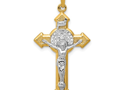 14k Yellow & Rhodium Pendants Style XR1685 - Classique Jewelry Inc.