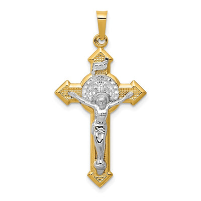14K gold crucifix pendant