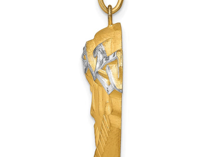 14k Yellow & Rhodium Jewelry Style XR1736 - Classique Jewelry Inc.