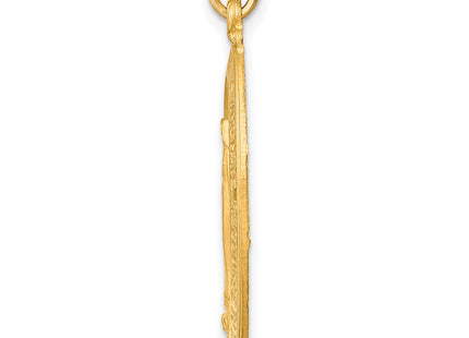 14k Solid Polished/Satin Medium Oval Miraculous Medal (Style XR1759)