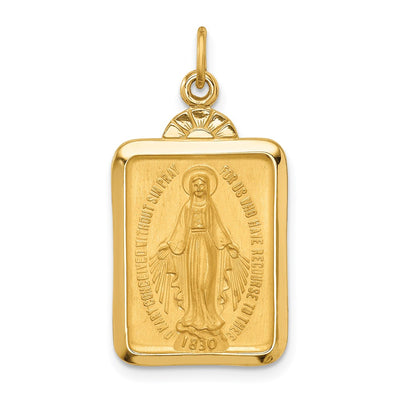 14K gold miraculous medal pendants & charm
