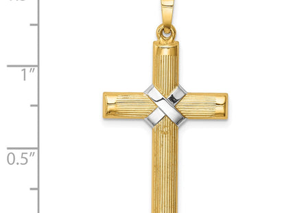 14k Yellow & Rhodium Jewelry Style XR1818 - Classique Jewelry Inc.