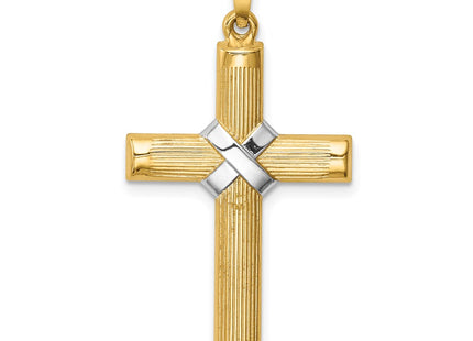 14k Yellow & Rhodium Jewelry Style XR1818 - Classique Jewelry Inc.