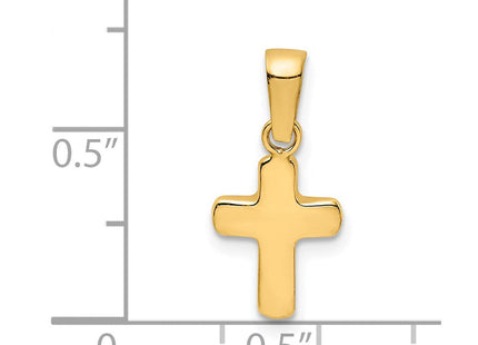 14k Polished Hollow Latin Cross Pendant (Style XR1823)
