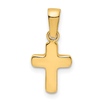 14K gold cross pendant