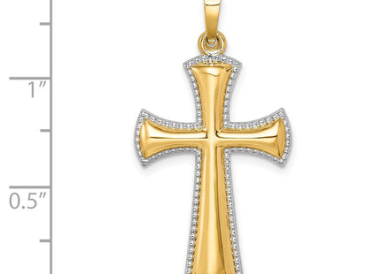 14k Yellow & Rhodium Jewelry Style XR1828 - Classique Jewelry Inc.