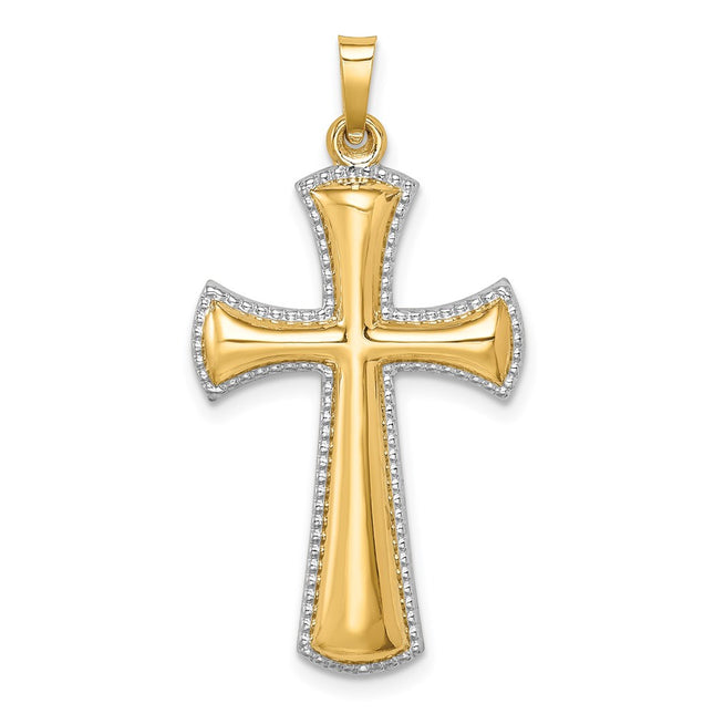 14k Yellow & Rhodium Jewelry Style XR1828 - Classique Jewelry Inc.