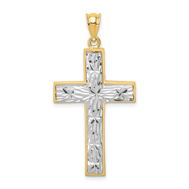 14k Two-tone Pendants Style XR1830 - Classique Jewelry Inc.